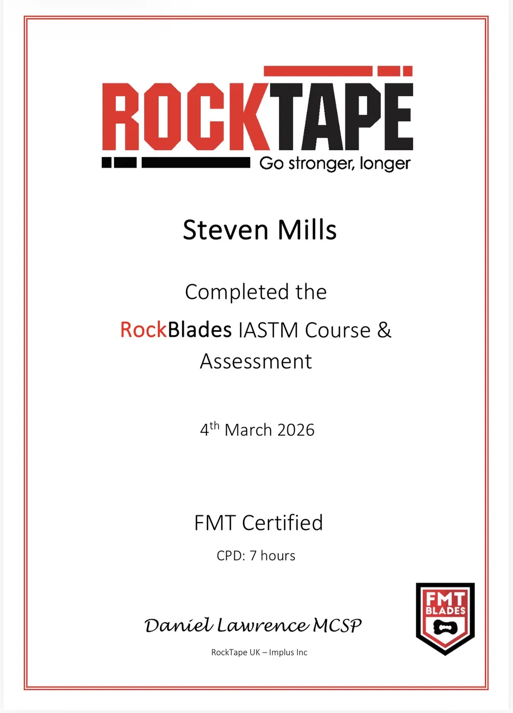Soft tissue and IASTM work with Steven