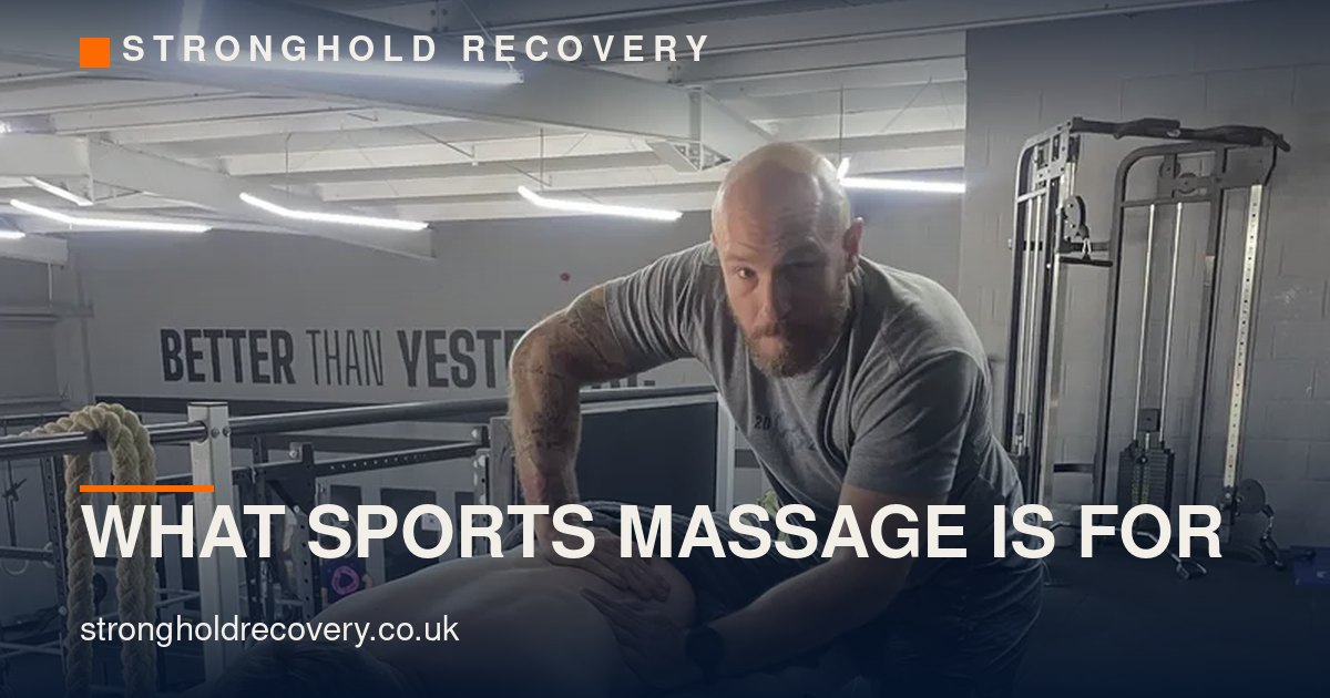 Sports massage isn't a luxury. Here's what it's really for